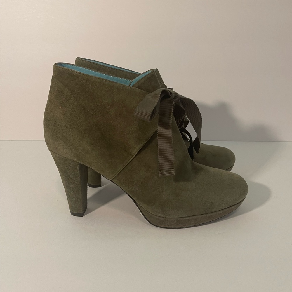 Sage green Boden booties